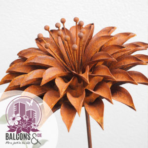 Fleur décorative rouillée n°140 – BALCONS & Cie